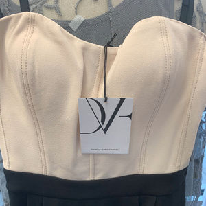 Diane Von Furstenberg Dresses - Diane Von Furstenberg Cream and Black Dress Diane Von Furstenberg Dresses - Diane Von Furstenberg Cream and Black Dress